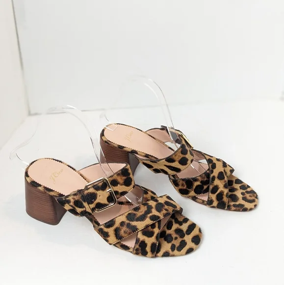 NWOT Jcrew Leopard Penny Slides - Picture 15 of 16